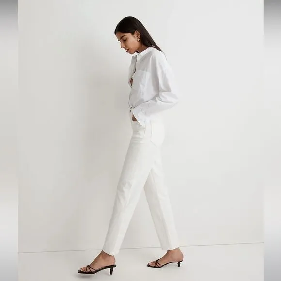 Madewell NWT Petite Perfect Vintage Straight Jeans Size 24P High Rise