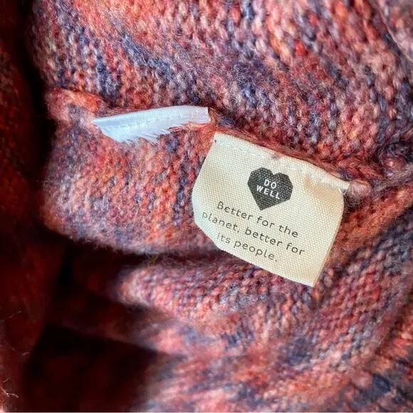 Madewell Space-Dyed Birchmont Side Button Pullover Sweater Size Small