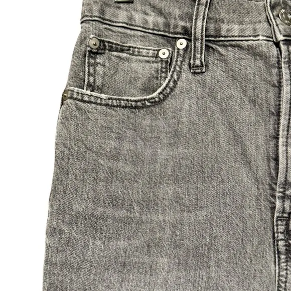Madewell The Perfect Vintage High Rise Straight Leg Faded Gray Denim Jeans 27