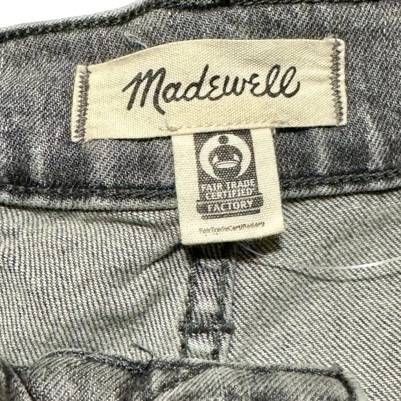 Madewell The Perfect Vintage High Rise Straight Leg Faded Gray Denim Jeans 27