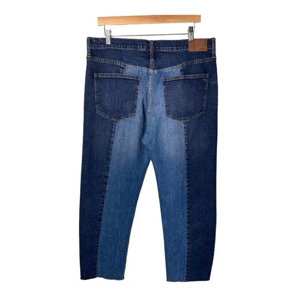 Madewell Women's Cruiser Straight Crop Jeans: Two Tone Edition Size 32 NWOT