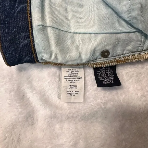 Madewell Women's Cruiser Straight Crop Jeans: Two Tone Edition Size 32 NWOT
