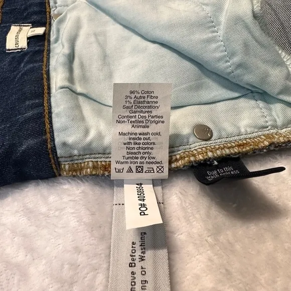 Madewell Women's Cruiser Straight Crop Jeans: Two Tone Edition Size 32 NWOT