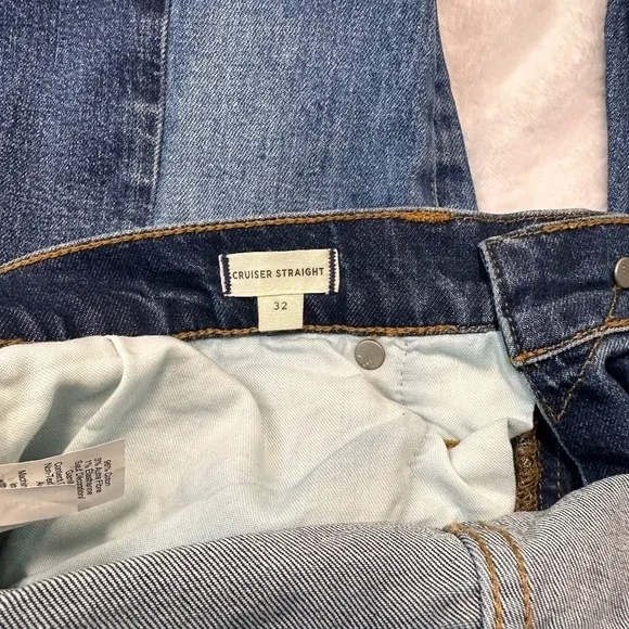 Madewell Women's Cruiser Straight Crop Jeans: Two Tone Edition Size 32 NWOT