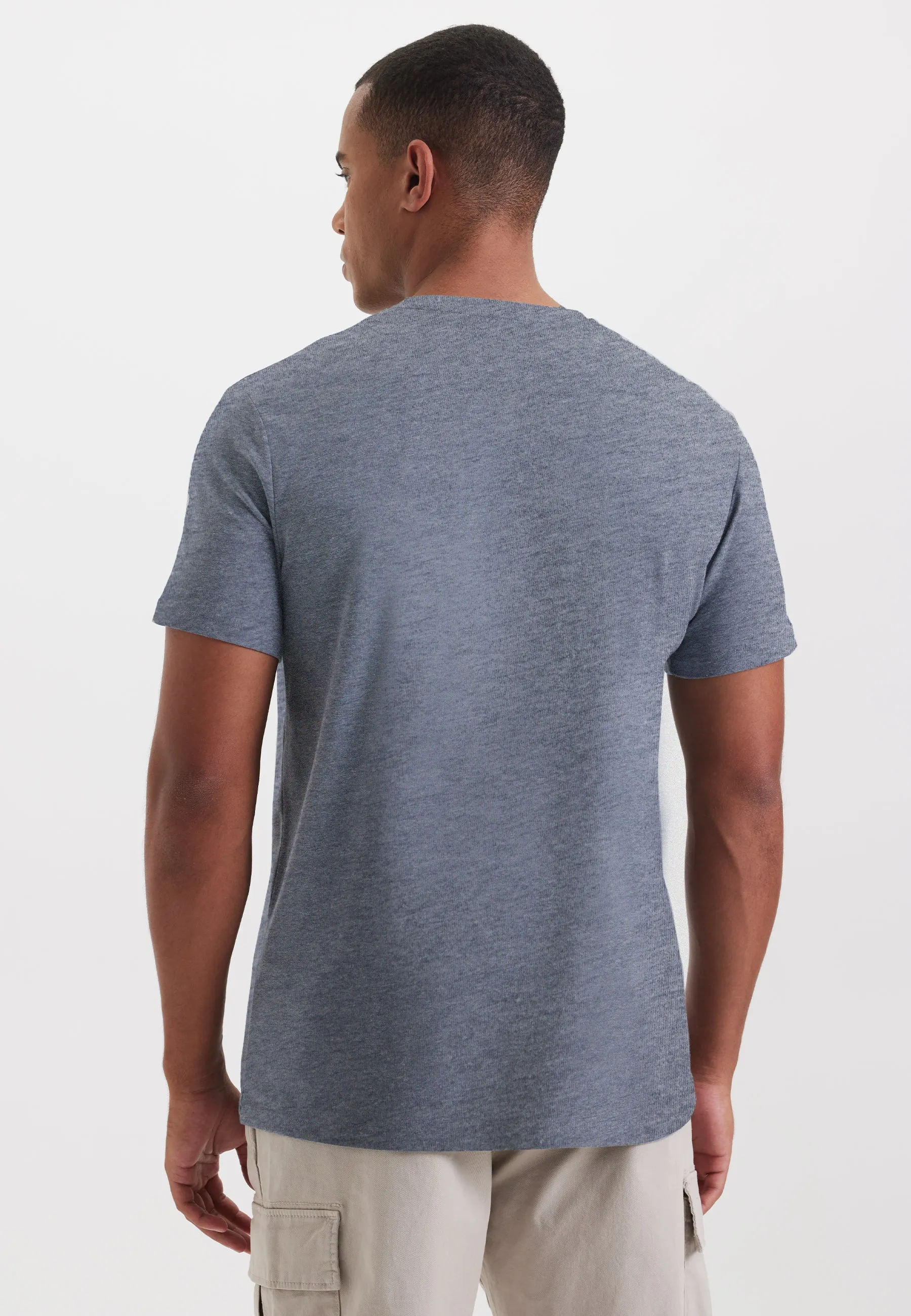 Mavi Melanj Bisiklet Yaka Regular Fit Basic Erkek T-Shirt MERLIN