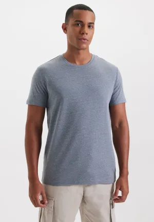 Mavi Melanj Bisiklet Yaka Regular Fit Basic Erkek T-Shirt MERLIN