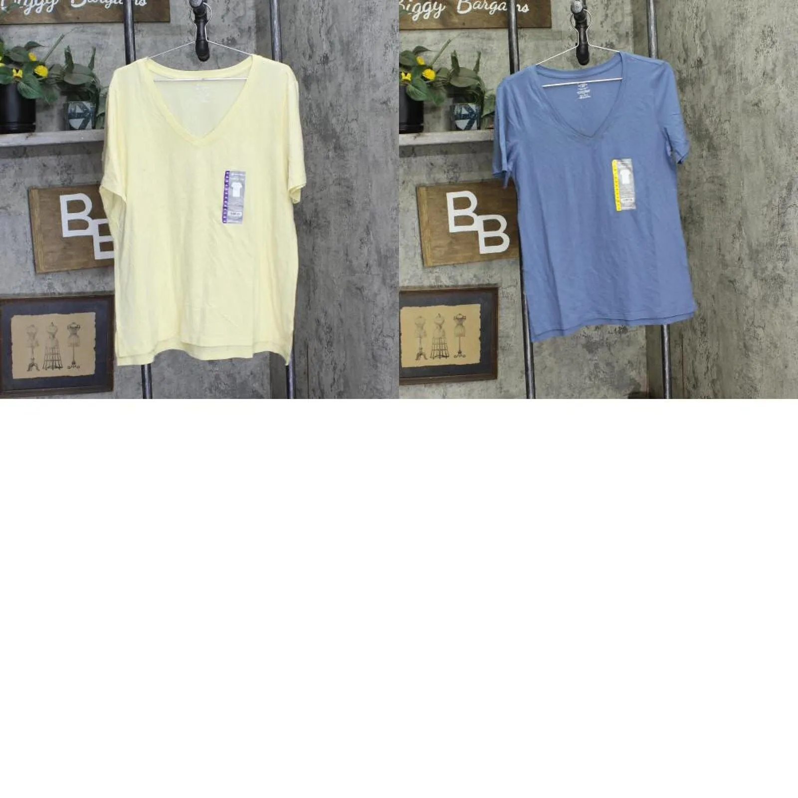 Member's Mark Womens Essential V-Neck T-Shirt Tee DLT4876S