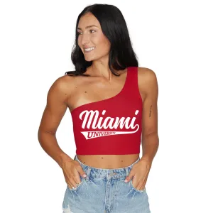 Miami University Red One Shoulder Top