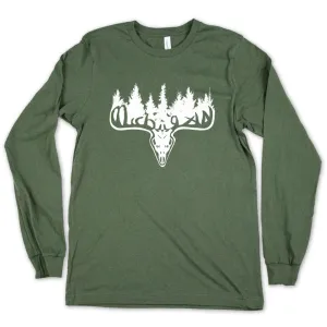 Michigan Buck long sleeve tee