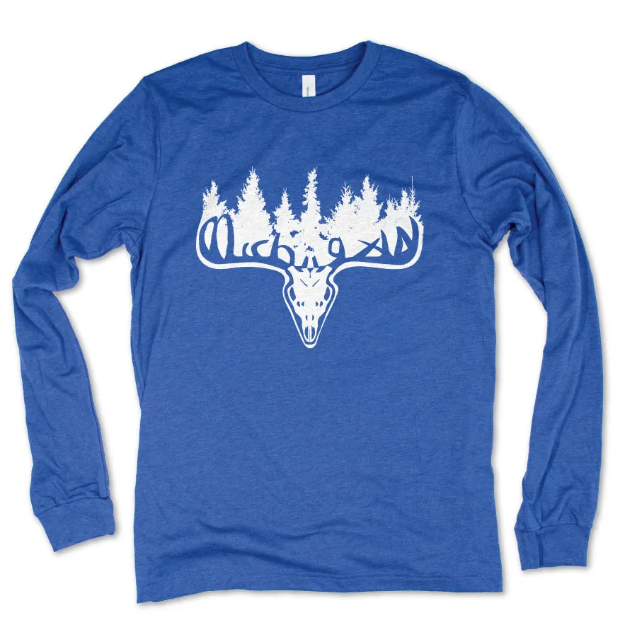 Michigan Buck long sleeve tee