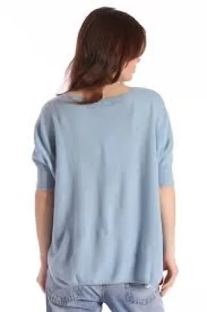 MINNIEROSE | POW POW V NECK SWEATER | HEAVEN