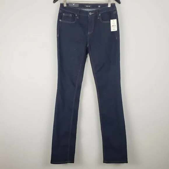 Miss Me Jeans 24 Dark Blue Straight Skinny Leg