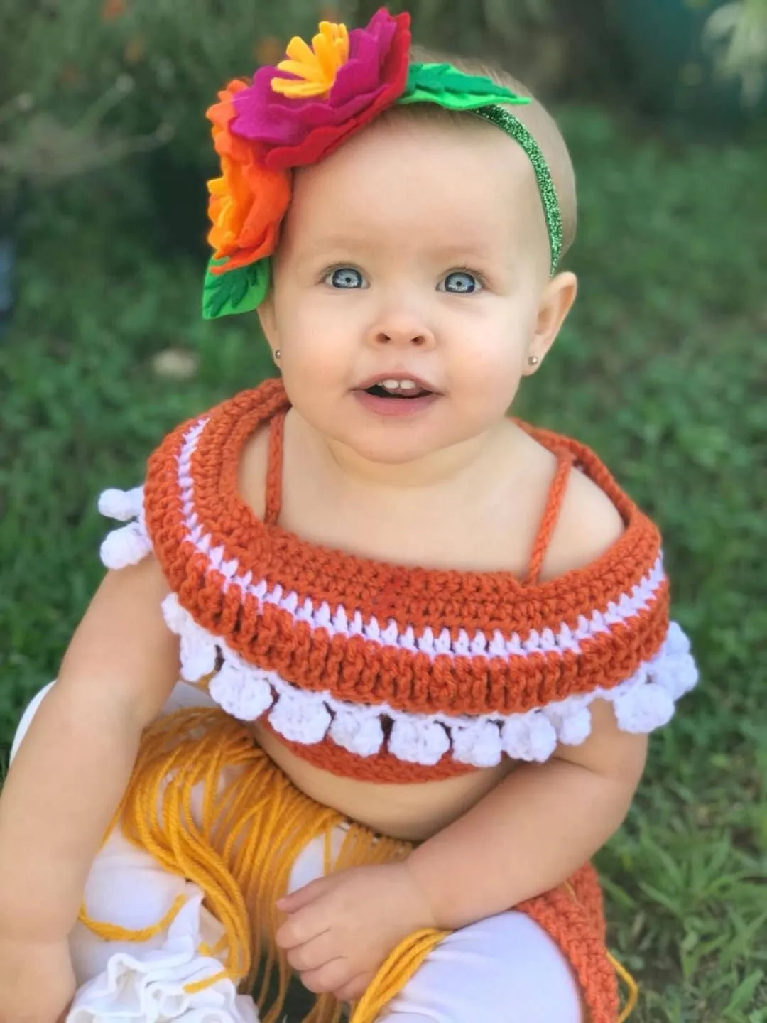 Moana Inspired Off The Shoulder Crop Top