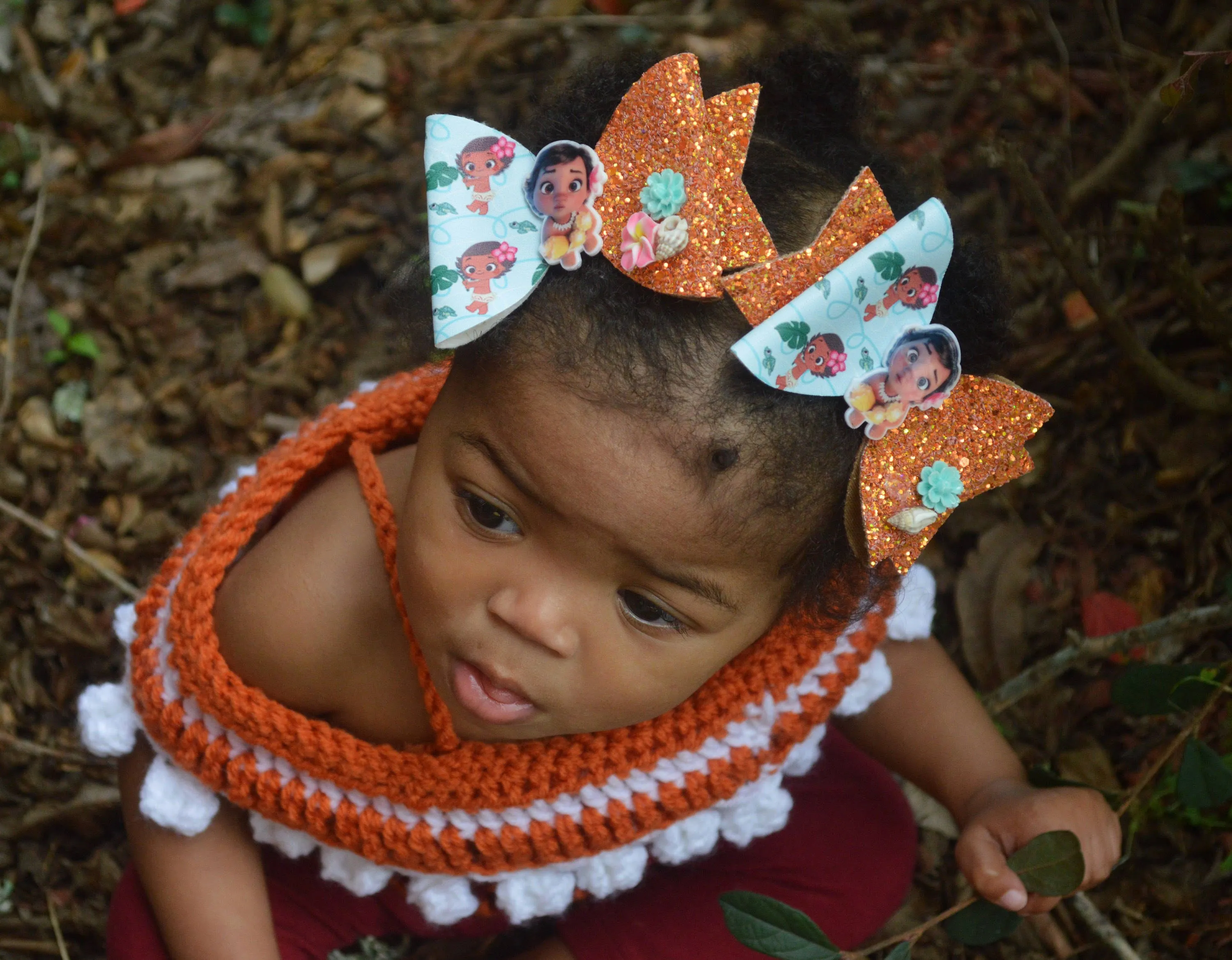 Moana Inspired Off The Shoulder Crop Top