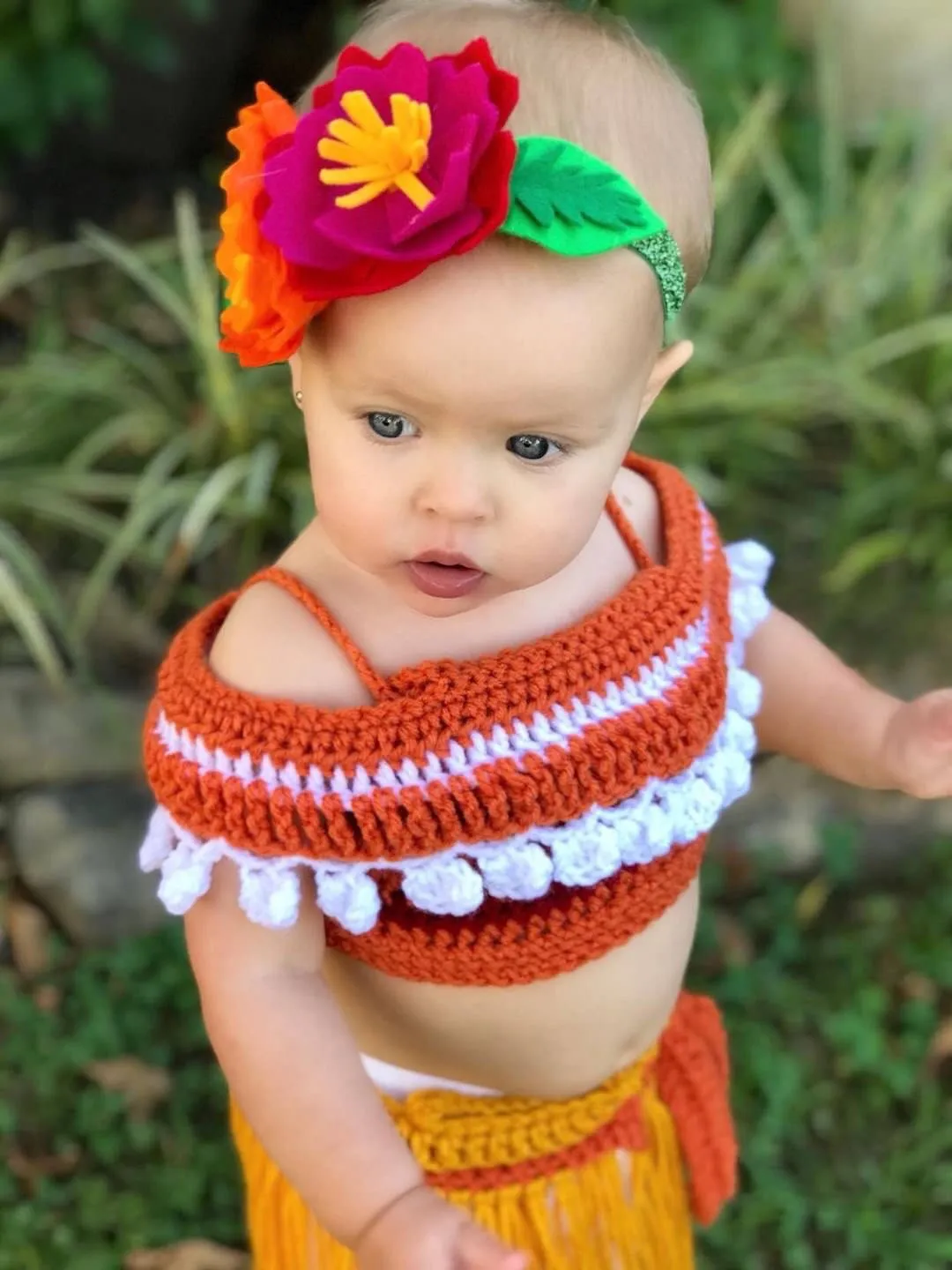 Moana Inspired Off The Shoulder Crop Top