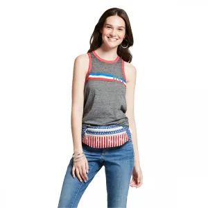 Modern Lux Women's USA Graphic Racerback Tank Top