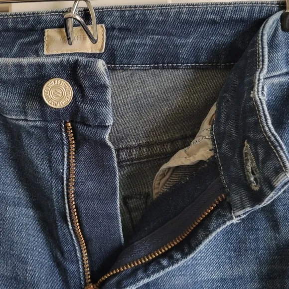 MOTHER DENIM High Waisted Looker Ankle Fray Jeans 24