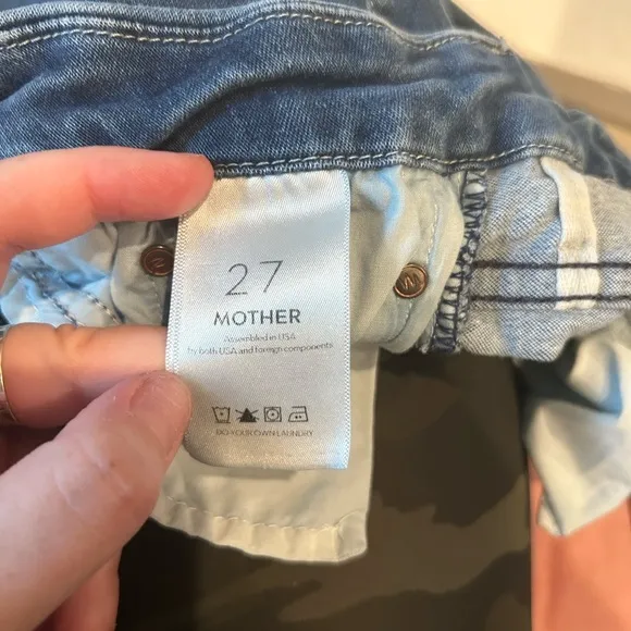 Mother high waisted looker ankle jeans in the road to paradise