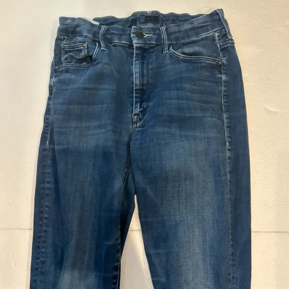 Mother high waisted looker ankle jeans in the road to paradise