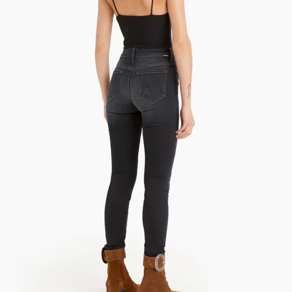 MOTHER High Waisted Looker Skinny Jeans