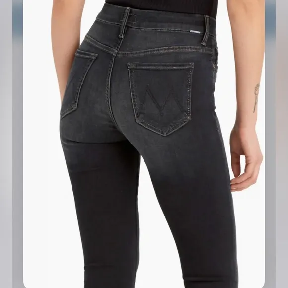 MOTHER High Waisted Looker Skinny Jeans