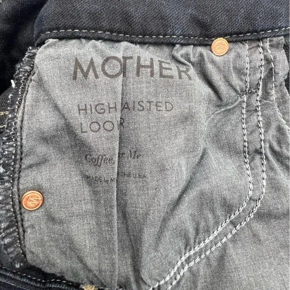 MOTHER High Waisted Looker Skinny Jeans