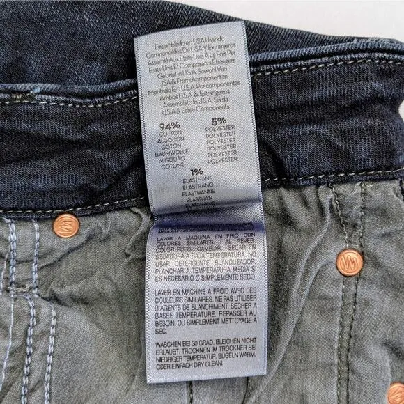 Mother Jeans Looker Womens 32 Charcoal Black Skinny High Waist Coffee Tea or Me
