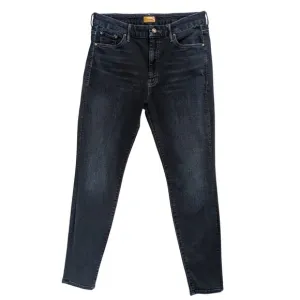 Mother Jeans Looker Womens 32 Charcoal Black Skinny High Waist Coffee Tea or Me