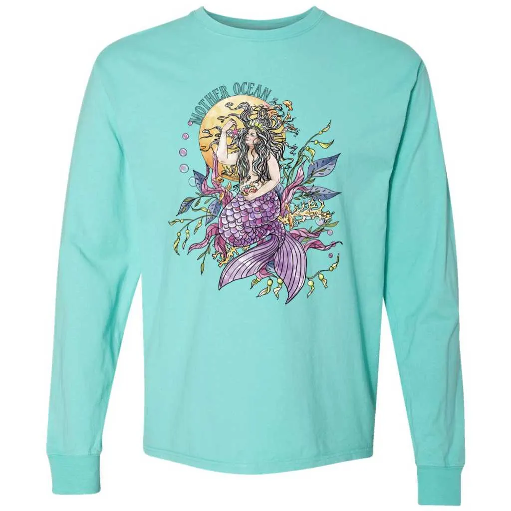 Mother Ocean Long Sleeve T-Shirt - Chalky Mint
