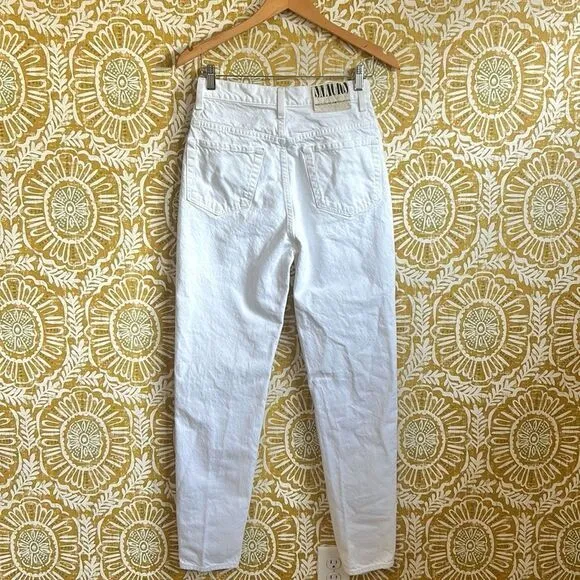 Mother SNACKS! High Waisted Straight Leg Twizzy Skimp Jeans in Sticky Rice sz 27