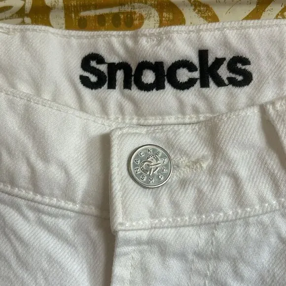 Mother SNACKS! High Waisted Straight Leg Twizzy Skimp Jeans in Sticky Rice sz 27