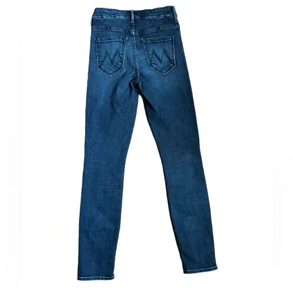 MOTHER The High Waisted Looker Jeans Black Hawk Size 24​