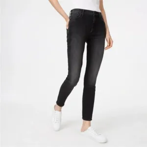 MOTHER The High Waisted Looker Jeans Black Hawk Size 24​