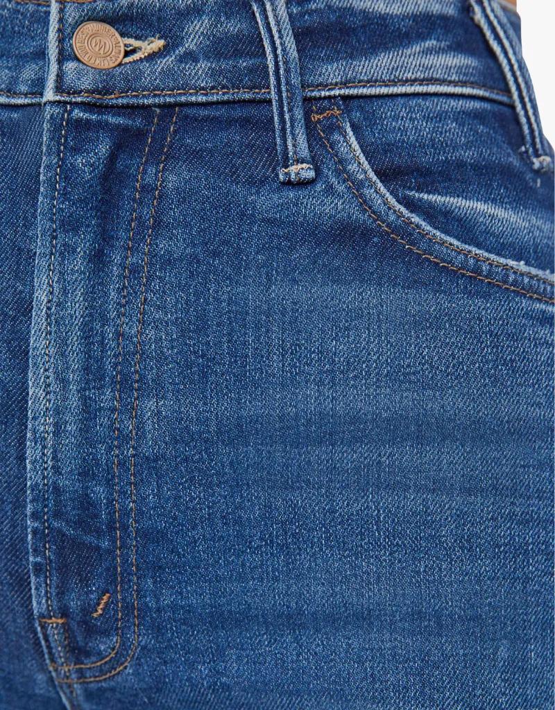 Mother The Hustler Ankle Fray Jeans in Grasping at Straws