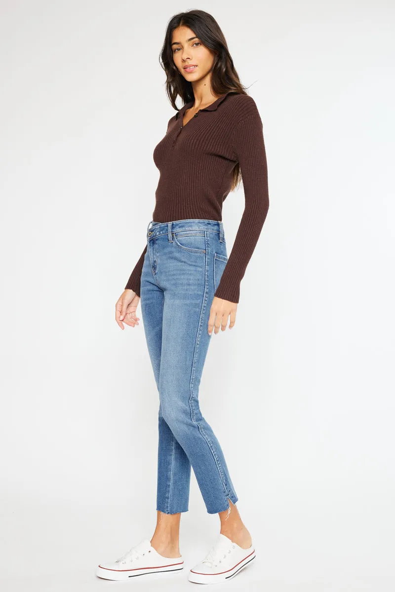 Nava High Rise Slim Straight Leg Jeans