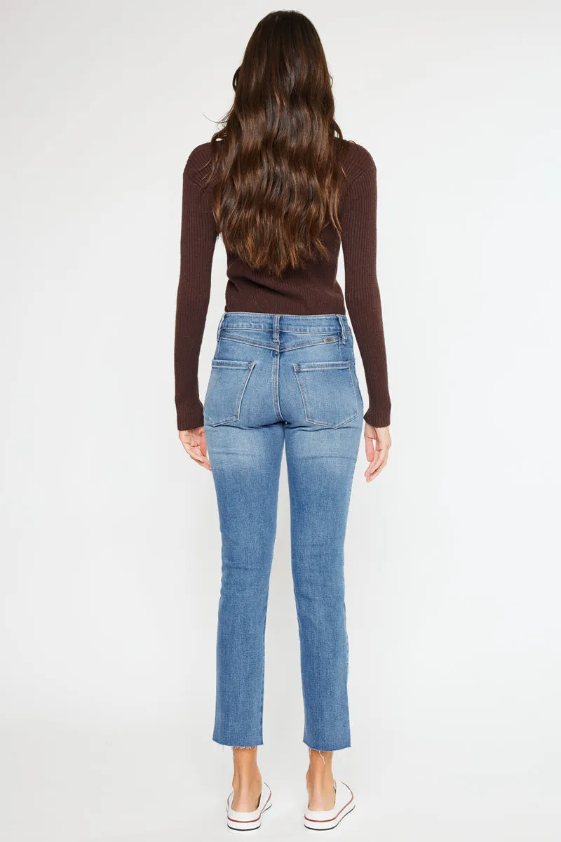 Nava High Rise Slim Straight Leg Jeans