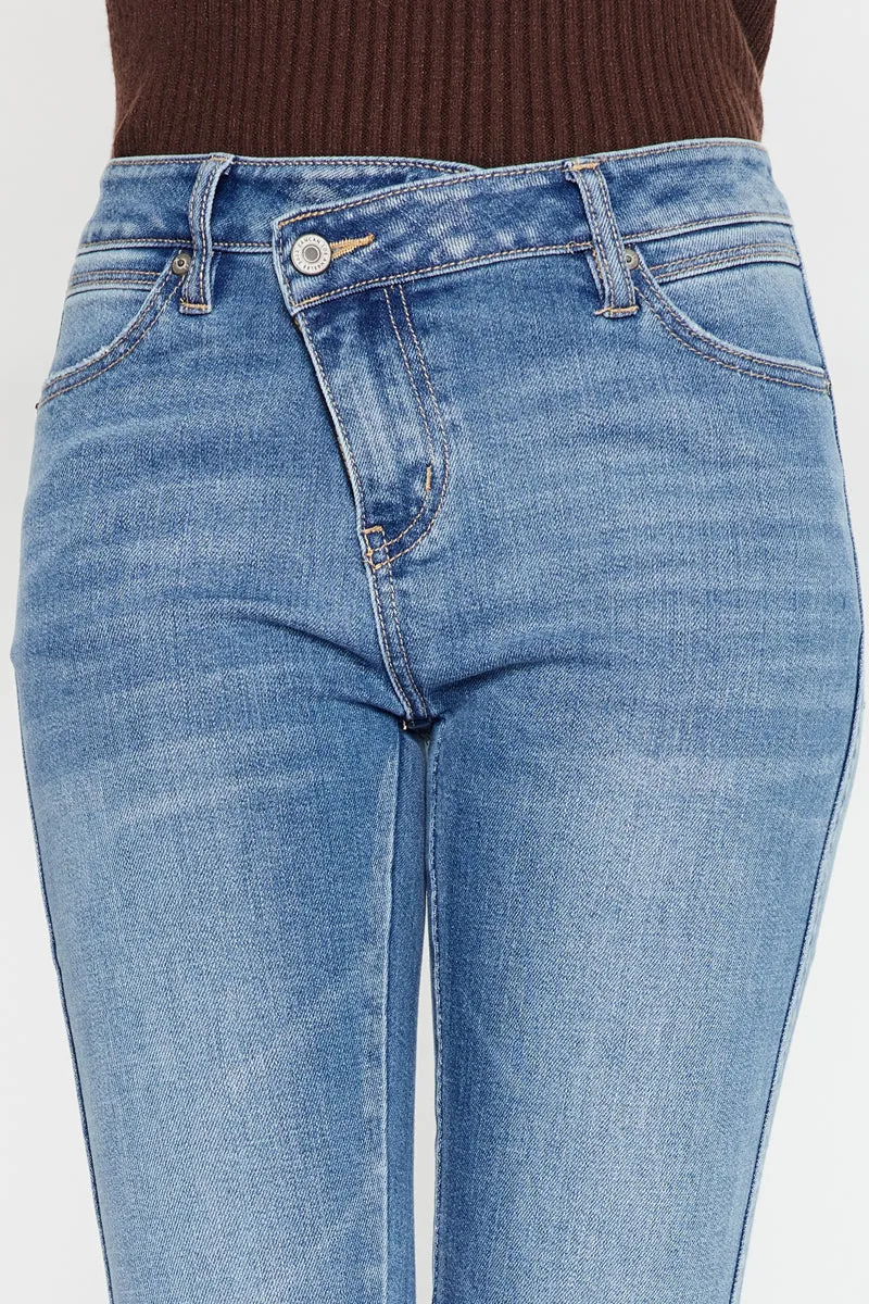 Nava High Rise Slim Straight Leg Jeans