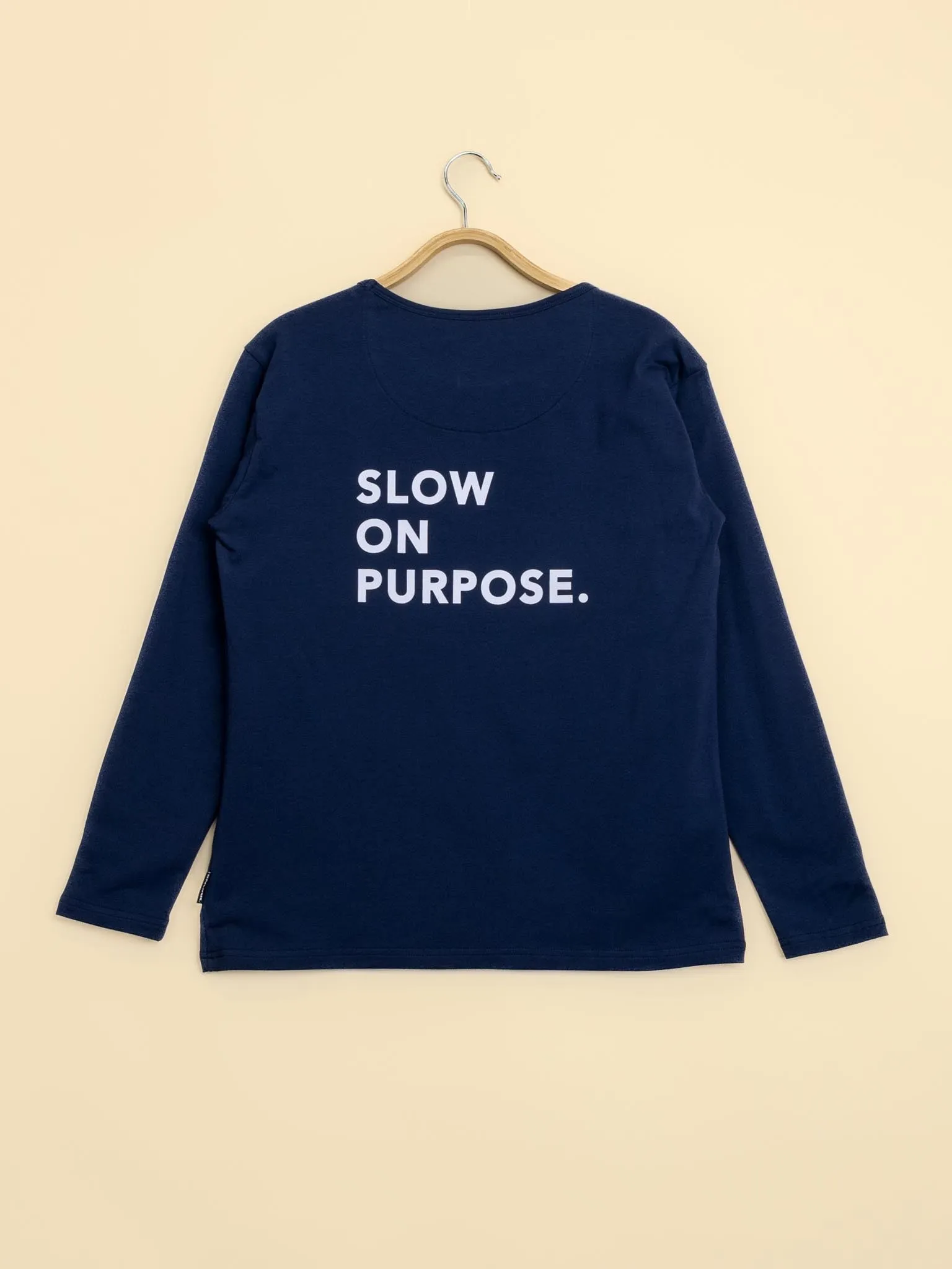 Navy Long Sleeve T-shirt Dames