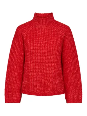 Nell high neck knit bittersweet