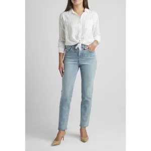 NEW JAG stella high rise 30&quot; straight jeans in seashore blue