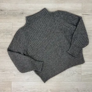 NEW Madewell Brown Loretto Mock Neck Pullover Sweater