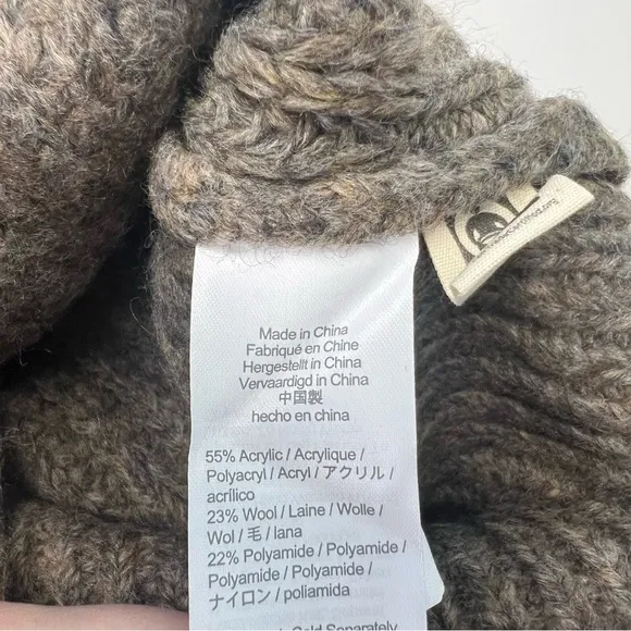 NEW Madewell Brown Loretto Mock Neck Pullover Sweater