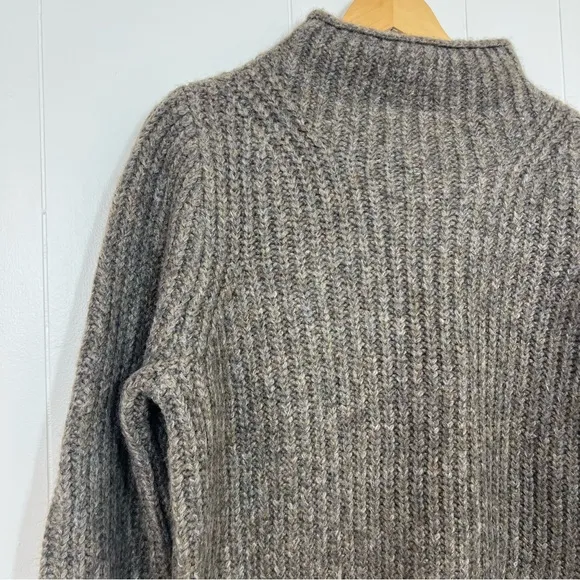 NEW Madewell Brown Loretto Mock Neck Pullover Sweater
