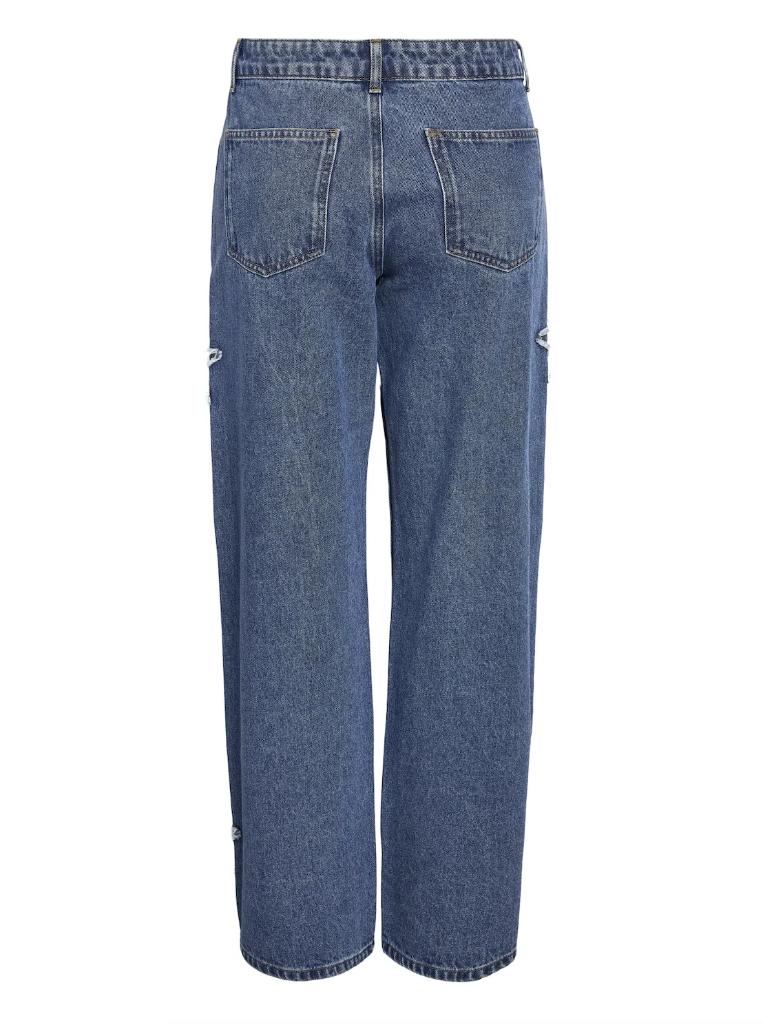 Noisy May Lonel wide star jeans medium blue