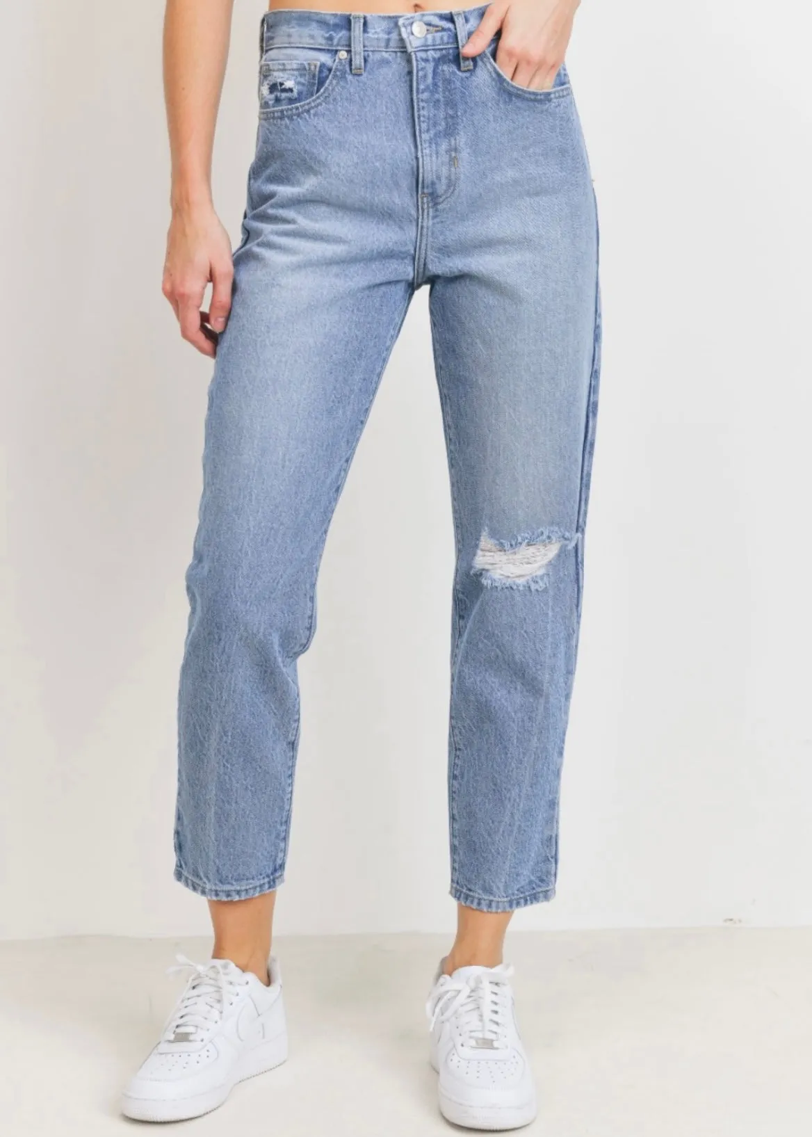 Non Stretch Mom Jeans