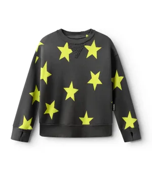 nununu- Star Sweater (graphite/lime)