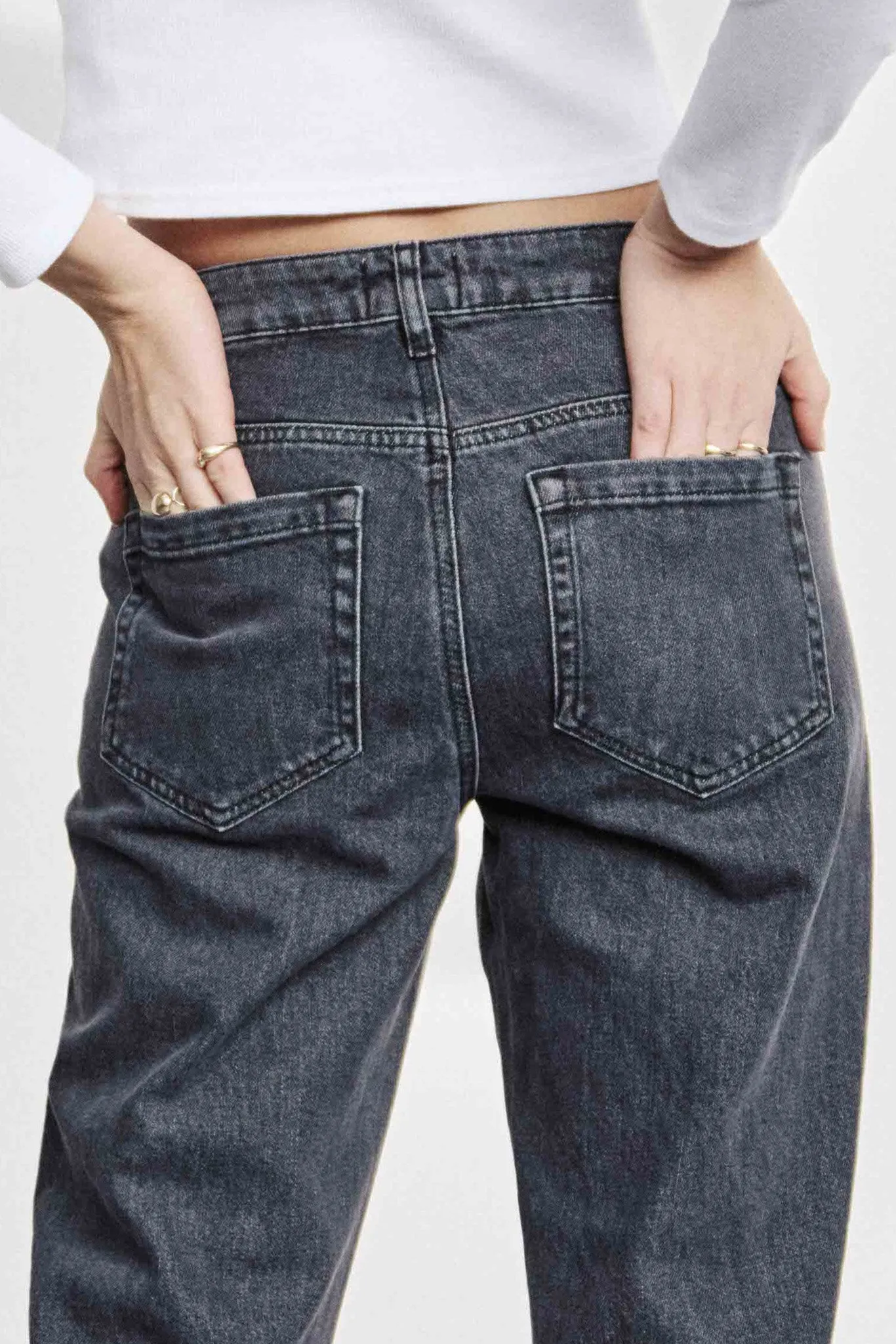 NUTORONTO JEANS - DARK GREY - Dark Grey Denim