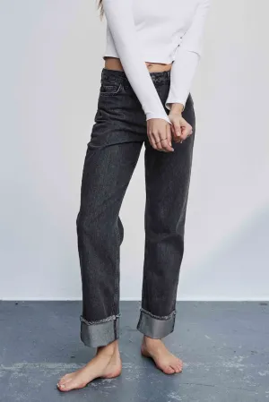 NUTORONTO JEANS - DARK GREY - Dark Grey Denim