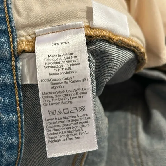 NWOT Madewell Low-Slung Straight Jeans in Olvera Wash Size 33