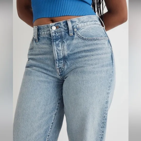 NWOT Madewell Low-Slung Straight Jeans in Olvera Wash Size 33